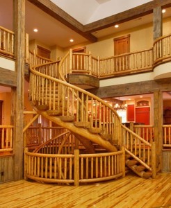 Стильные и надежные винтовые деревянные лестницы под заказ_2